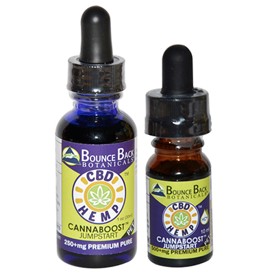 Bounce Back Botanicals CBD Hemp CannaBoost™ Premium Pure Pet hemp oil and cannabinoid extract product of BounceBack Botanicals™ containing rich vitamins and nutrients used to fight cancer in pets and dogs